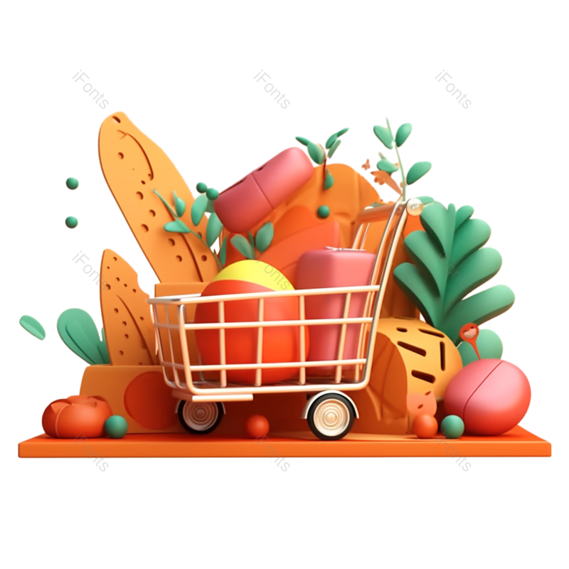 卡通图片,可爱风元素,水果PNG,动画免抠素材